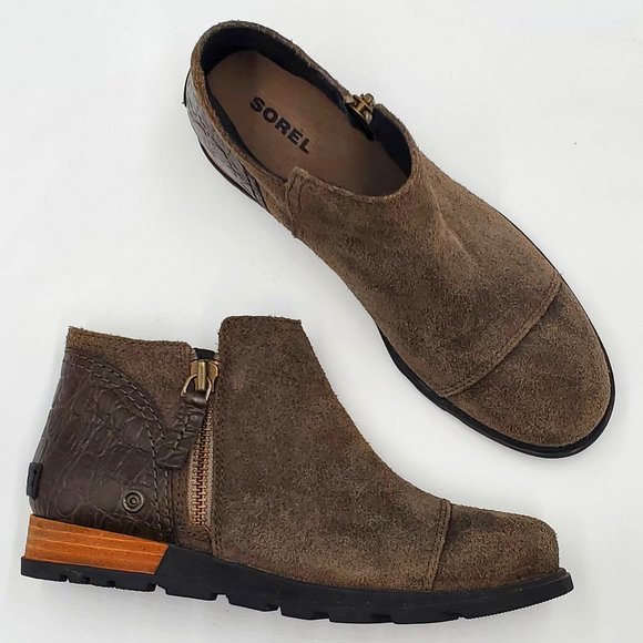 Sorel Suede & Leather Ankle Booties - Picture 1 of 16